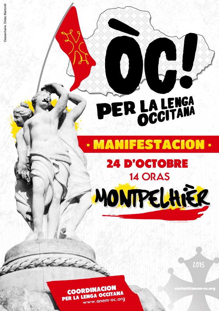 Manifestation « Anem òc! Per la lenga occitana » à Montpellier le 24 octobre